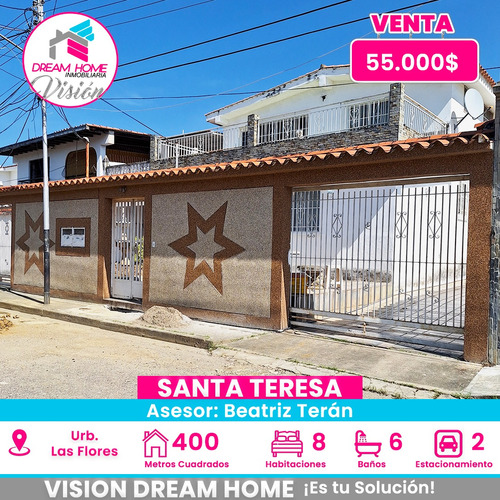 En Venta 2 Casas En 1 Con Entrada Independiente En Urbanización Las Flores Santa Teresa Del Tuy 