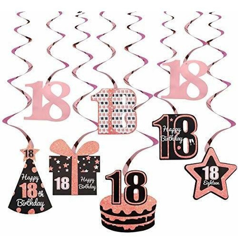 Excelloon Decoraciones De 18 Cumpleaños Para Niña - Suminist