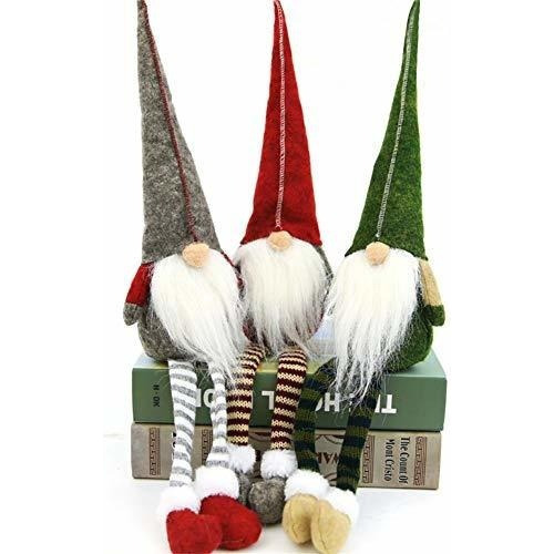 Gnomo Sueco De 3 Piezas, Juguete De Peluche Navideño, Decor