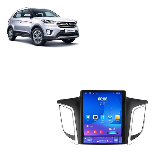 Multimídia Android Tesla Navpro Hyundai Creta 16-21 4+64+tv