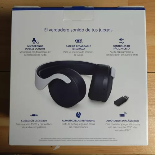 Auriculares gaming  Sony Pulse 3D, Inalámbricos, De diadema, Para PS5, 2  Micrófonos, USB Type-C, Negro