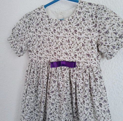 Vestido Niña Talle 6 De Pappolino Floreada, Cataleya (Usado)
