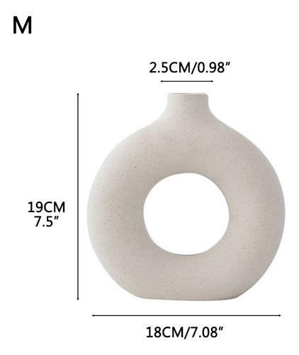Nordic Ring Shape Vase Modern Decorative Vases