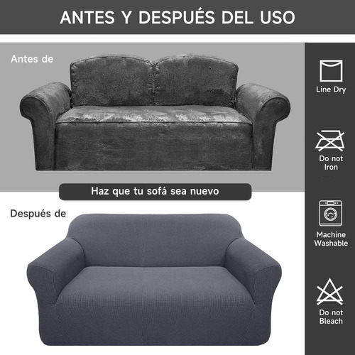 Protector Cubre Sala Elástico Ajustable Strech Fit 3 Pzas