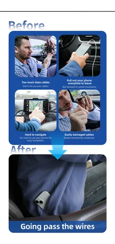 Carplay Box Adaptador Inalámbrico Android Auto 2 En1 Carro