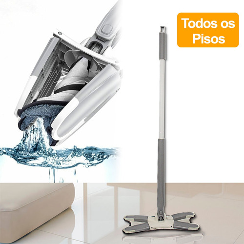 Imagem 5 de 7 de X Mop Clean 360 Giratório + Grátis Mini Escova De Limpeza