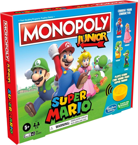 Juego De Mesa Hasbro Monopoly Junior Edición Super Mario