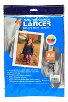 Comprar Papel Fotográfico A4 Lancer 230gr Funda 10 Unidades