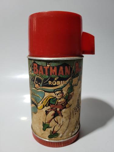 Batman & Robin - Garrafa Termica Antiga 1966 Nacional (4 F)