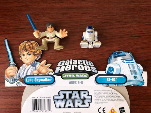 Star Wars Galactic Heroes Luke Skywalker Y R2-d2 Wave 1