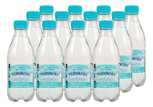 Caja Agua Mineral Con Gas 12 Und Tehuacan 300ml