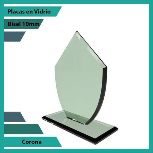 Placas En Vidrio Forma Corona
