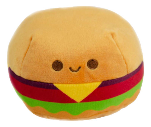 Juguete De Peluche Para Mascotas Hamburguesa Con Sonido Color Café