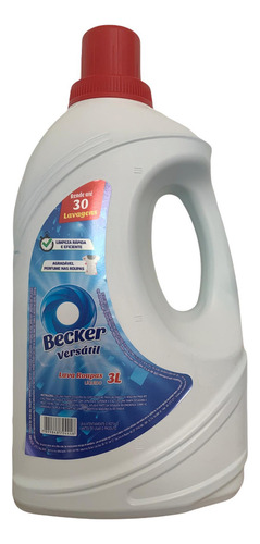 Sabão líquido lava roupas Industrias Becker Versátil 3L