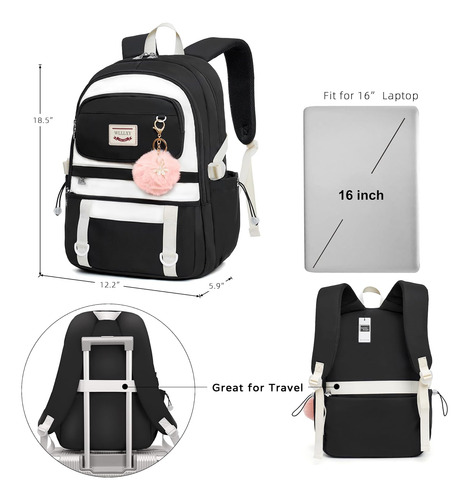 Mochila Para Ordenador Portátil Monedero 15.6 Pulgadas Bo...