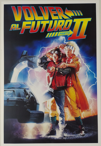 Poster Lamina Volver Al Futuro 2 Back The Future Laser Rock