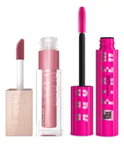 Comprar Set Maybelline Mascara Firework + Brillo Lifter Gloss Color Firework Y Gloss Petal