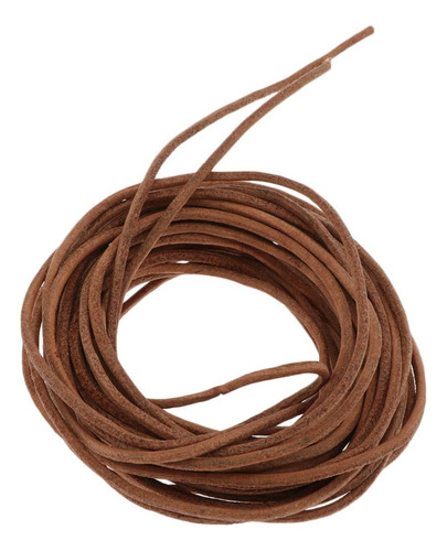 Cadena De Hilo De Hilo De Cuero Redondo Joyería Diy : 2 Mm