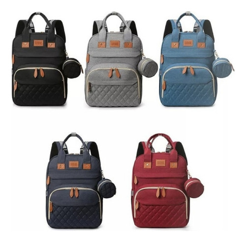 Mochila Cuna Plegable Bolso Maternal Cambiador Bebe Premium 