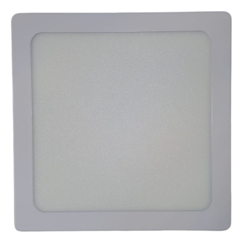 Plafón Led Cuadrado 12w Luz Cálida De Aplicar Trefi Blanco