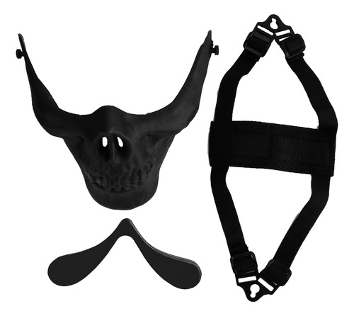 Máscara Táctica De Media Cara, Calavera, Tpu, Militar