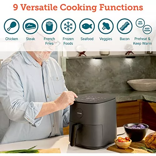 Freidora Cosori Air, 5 Cuartos De Galon, 9 En 1 Airfryer