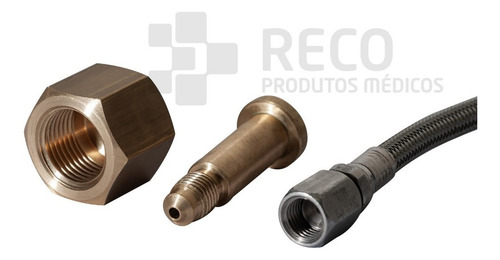 Kit Adaptador Torpeto E Mangueira Para Insuflador