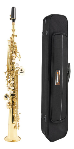 Saxo Soprano Dorado Wisemann Dss-350 Con Estuche Accesorios