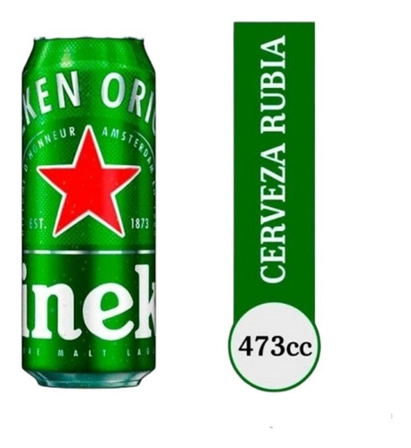 Cerveza Heineken En Lata De 473ml Pack 12u