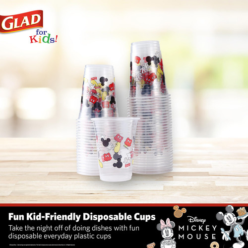 Vasos De Plástico Glad For Kids Disney Mickey Mouse, 473 Ml,