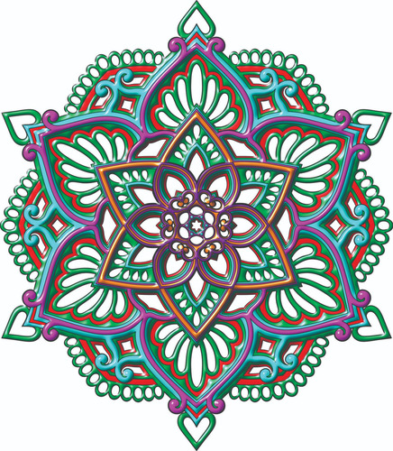 Vector 3d Mandala Multicapa Cnc Corte Láser Cnc Dxf Cdr-3