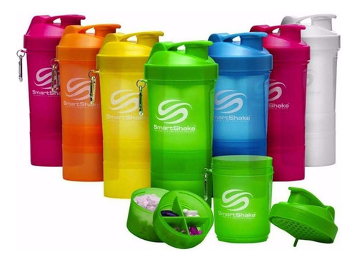 Smartshake Original 2go - Botella, Gunsmoke Black, Gunsmoke