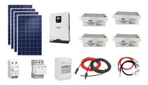 Kit Solar 1800w/3kva/9600wh Tv Radio Router Nevera Licuadora