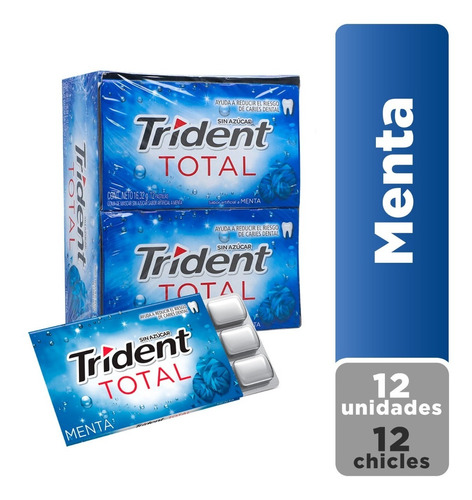 Chicles Trident Total 12 Display X12 Uds.