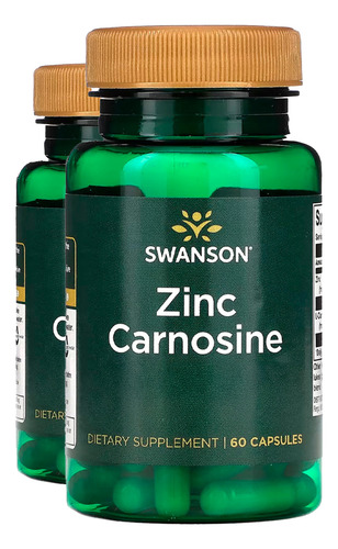 Zinco Carnosina Pepzin Gi Swanson 60 Capsulas 2un Sabor N/A