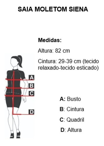 Imagem 4 de 4 de Saia Feminina Midi Moletom Moletinho Flanelada