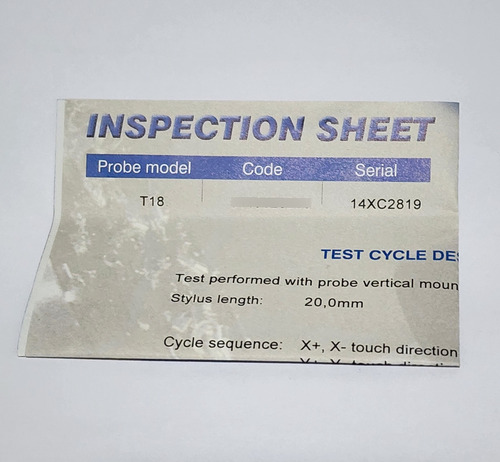 Sonda De Instrumento De Medição Marposs T18 3419825200