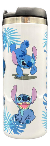 Vaso Termo Doble Pared 450 Ml, Stitch Blanco