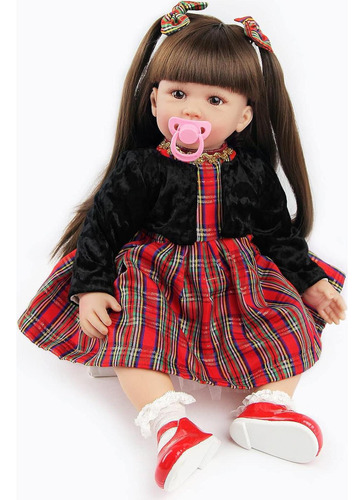 Muñeca Reborn Niña 60 Cm Ziyiui Realista Con Accesorios