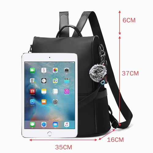 Imagen 6 de 7 de Mochila Mujer Moda Impermeable Antirrobo Bolsa Para Mujer