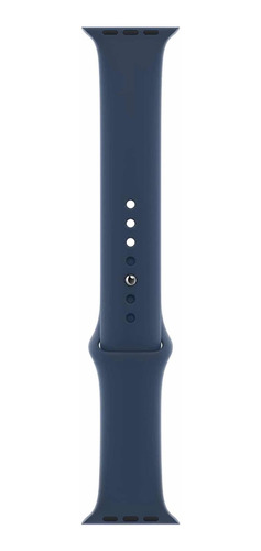 Correa Silicona Smartwatch Apple 42 44 45 Mm Azul Abismo