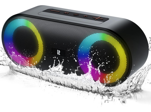 Rythflo Altavoces Bluetooth, [blod Bass Y Luces Dinamicas] A