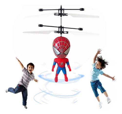 Juguete Volador Spiderman Con Sensor De Infrarrojos Rojo