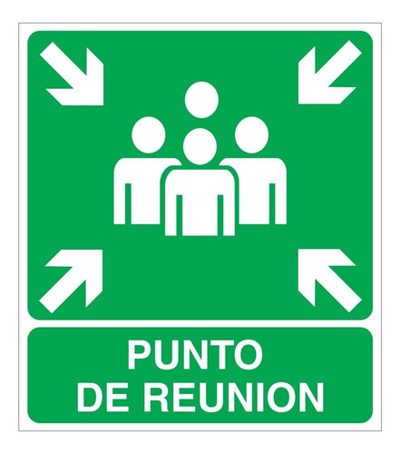 Cartel Punto De Reunión 40x45 Alto Impacto