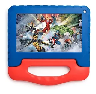 Tablet Multilaser Kids M7 Marvel Avengers 7" 32GB negra/azul y 2GB de memoria RAM