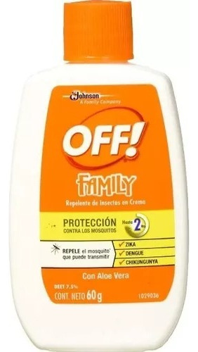 Off Family Repelente Insectos En Crema Con Aloe Vera 60g