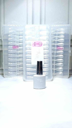 Imagen 2 de 3 de Combo Jelly Tips Con Jelly Builder Y 240 Uñas Jelly