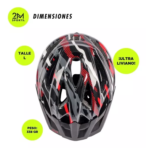 Casco Bici Ciclismo Hombre Bicicleta Mujer Seguridad 2m Sports