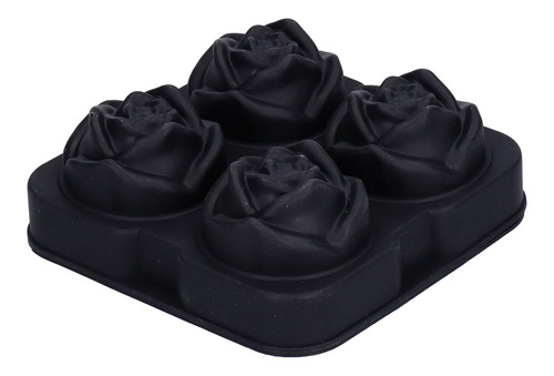 Molde De Flores Rosas 4 Rejillas Para Hacer Cubitos De Hielo