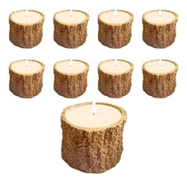 Comprar Velas Aromáticas Soja X10 Cuenco Tronquito 7x5cm - Coco\u002Flima